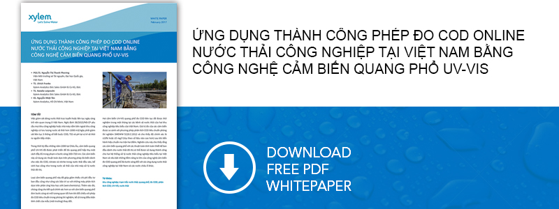 Sách trắng: Ứng dụng phép đo COD thành công tại Việt Nam bằng công nghệ quang phổ UV-VIS
